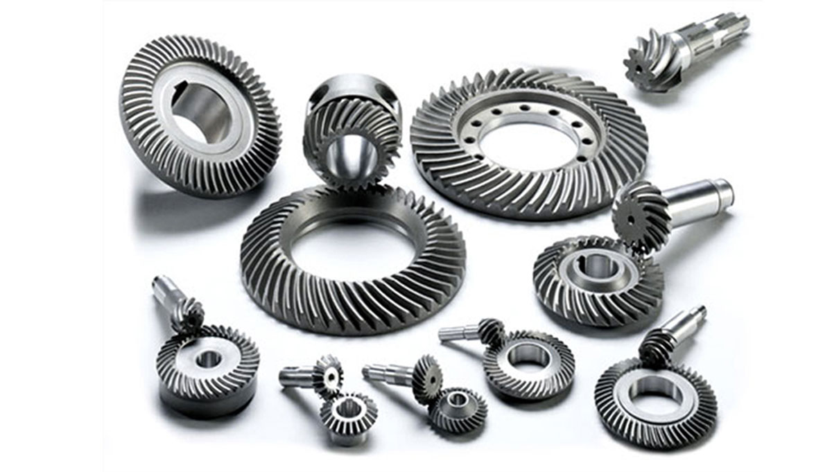 bevel gears with spiral teeth